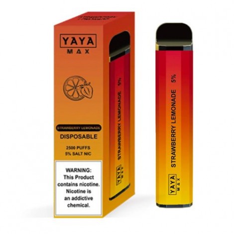 YAYA MAX 2500 NTN Strawberry Lemonade Disposable Vape Pen