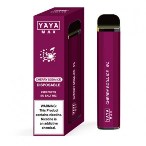 YAYA MAX 2500 NTN Cherry Soda Ice Disposable Vape Pen